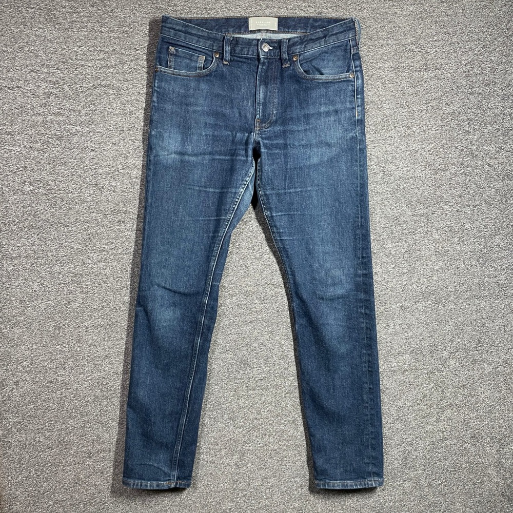 Everlane Jeans The Selvedge Slim Fit Jean Mens 31x32 Organic Cotton Dark Wash